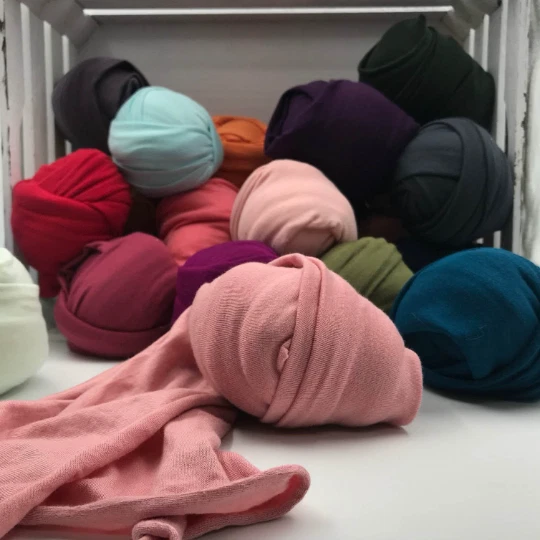 Newborn Wraps Stretch Solid Spandex Soft,Newborn Photo Props Swaddling,Layering  - Image 4 of 4