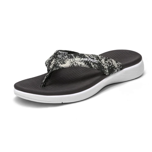 Women Arch Support Flip Flops Thong Sandals Outdoor Walking Beach Sandals - Picture 2 of 29