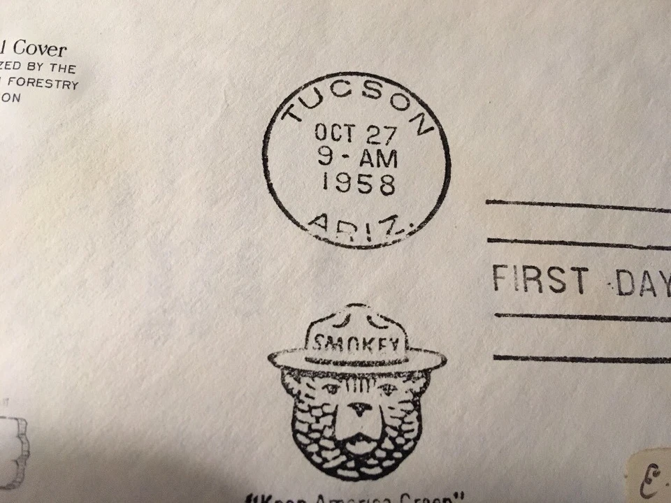 FOREST CONSERVATION TUCSON, ARIZ OCT 27 1958 ARTCRAFT , First Day Of Issue - Image 3 of 4