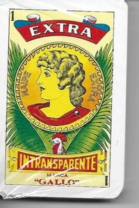 Extra Intransparente Marc "Gallo"  Playing Cards Original Wrap and Plastic Box