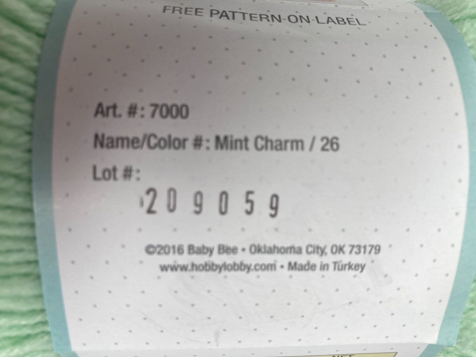 Baby Bee Yarn Sweet Delight, Mint Charm, 377 yds ea New eBay