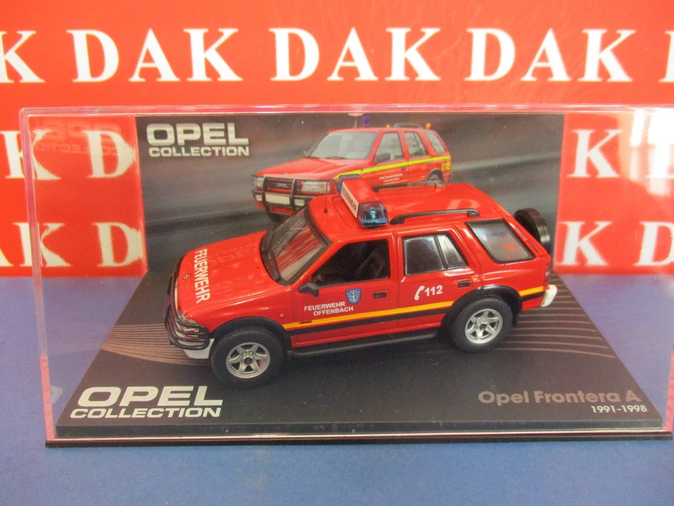 Die cast 1/43 Modellino Auto Opel Frontera A Pompieri 1991-98 - Immagine 4 di 4