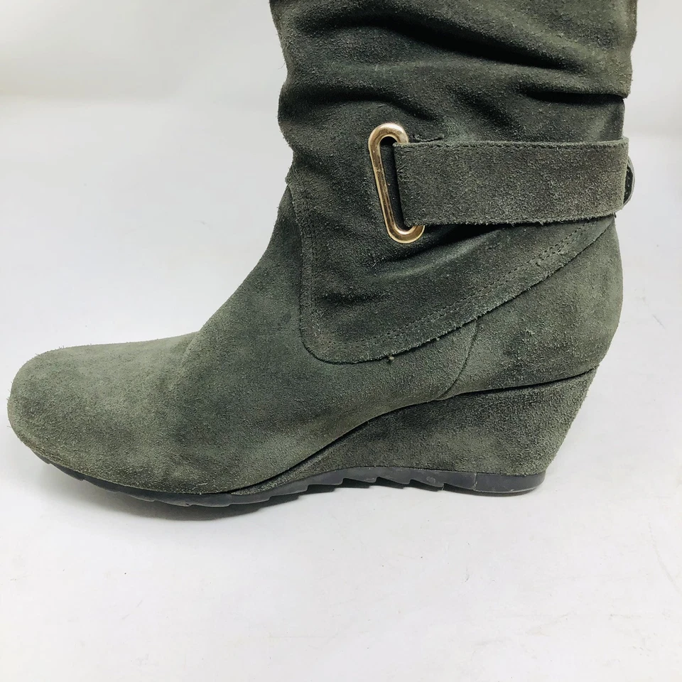 Botas Earthies para mujer Raphaelle Pine holgadas de gamuza sobre la rodilla 7B Foto 3 de 4