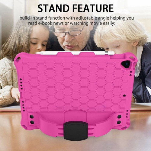 Rubber Stand Case Cover With Strap For iPad Mini Air Pro 1 2 3 4 5/6/7/8/9th Gen - Picture 33 of 84