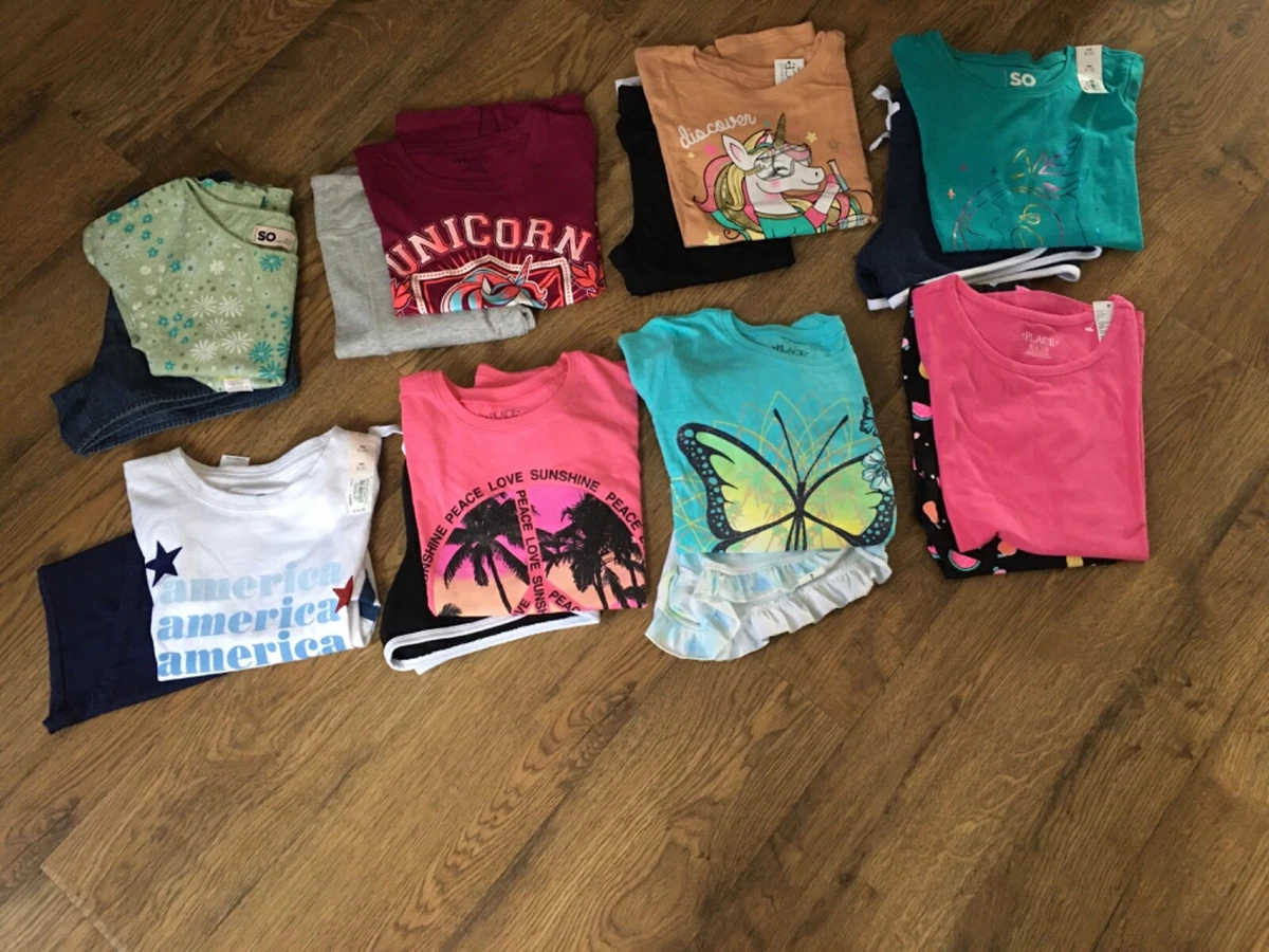 NWT~Girls size 7, 7 & 8, 8 clothes lot of 16 Pcs.~Spring / Summer