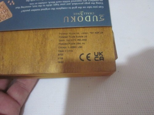 sudoku game in wooden piece and ad cover top see photos - Picture 6 of 14
