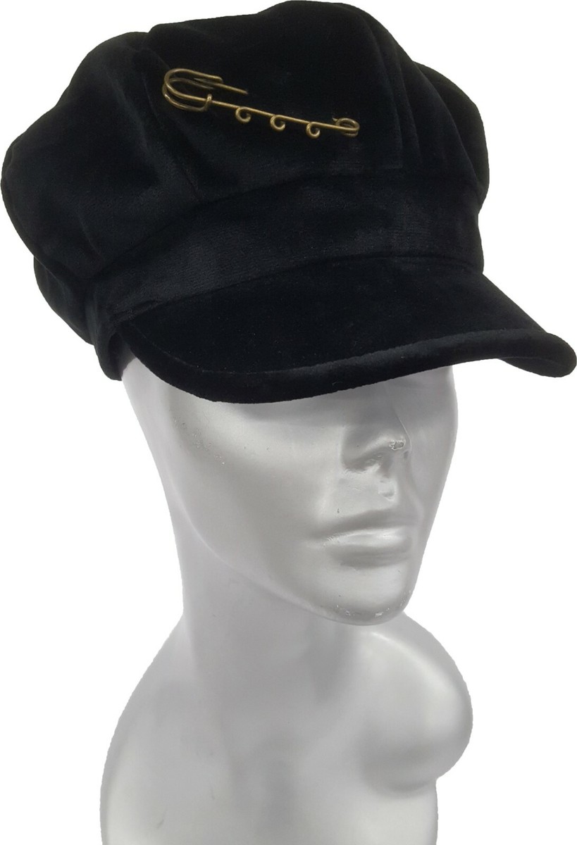 Womens Velvet Cadet Cap fall winter hat warm snaps | eBay display picture 1