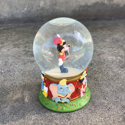 Walt Disney 75th Anniversary Mickey Mouse Snow Globe Minnie Goofy