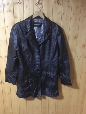 SUMMIT Damen Echtleder Jacke Größe 10 schwarz