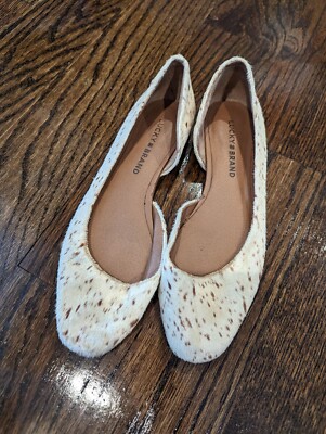 Lucky Brand Women's Flats Pony Hair Fur Genuine Leather  6m  36