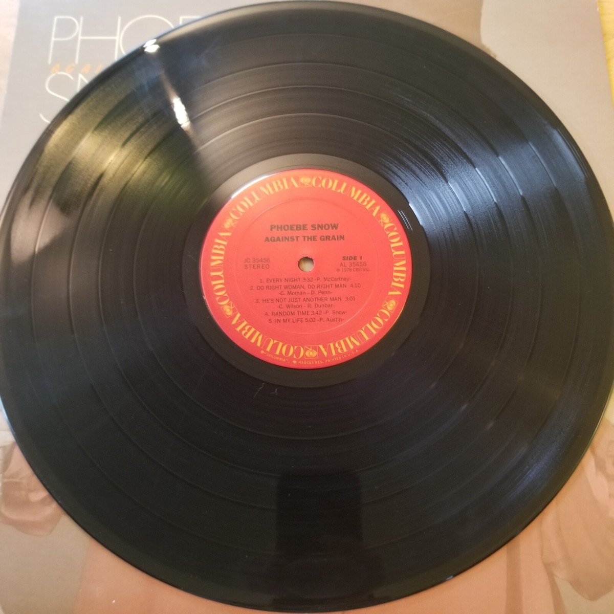 STERLING刻印　Phoebe ／Against The Grain Phoebe Snow - Against The Grain - JC-35456 Vinyl Record LP