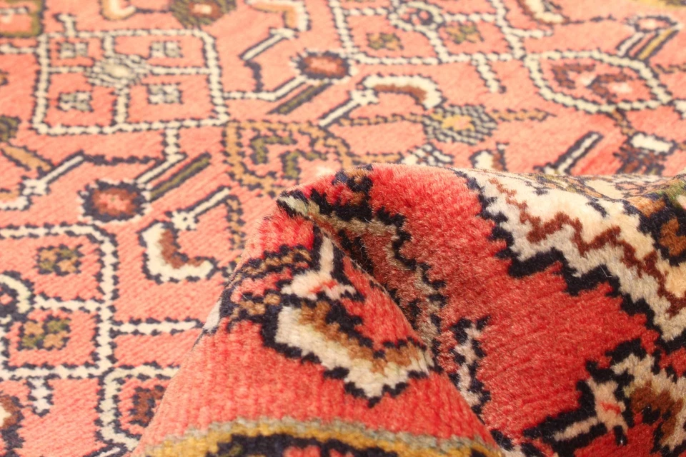 Alfombra de corredor tradicional oriental de lana 2'5" x 8'0" vintage anudada a mano Foto 3 de 4