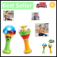Colorful Learning Maracas with Light Effects - Perfect for Infants 6 
