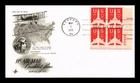 DR JIM STAMPS US COVER AIR MAIL 11C FIRST DAY ISSUE PLATE BLOCK ARTCRAFT