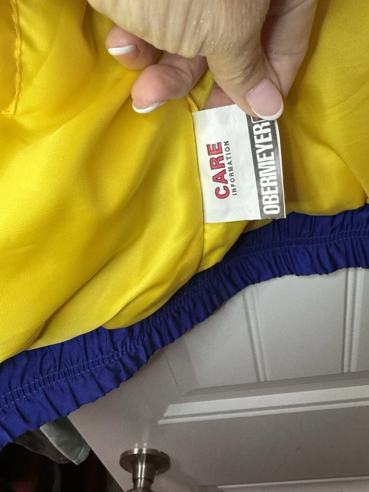 Chaqueta de esquí Obermeyer vintage para hombre XL 90s ropa de esquí brillante (defecto en tirar de la cremallera) Foto 3 de 4