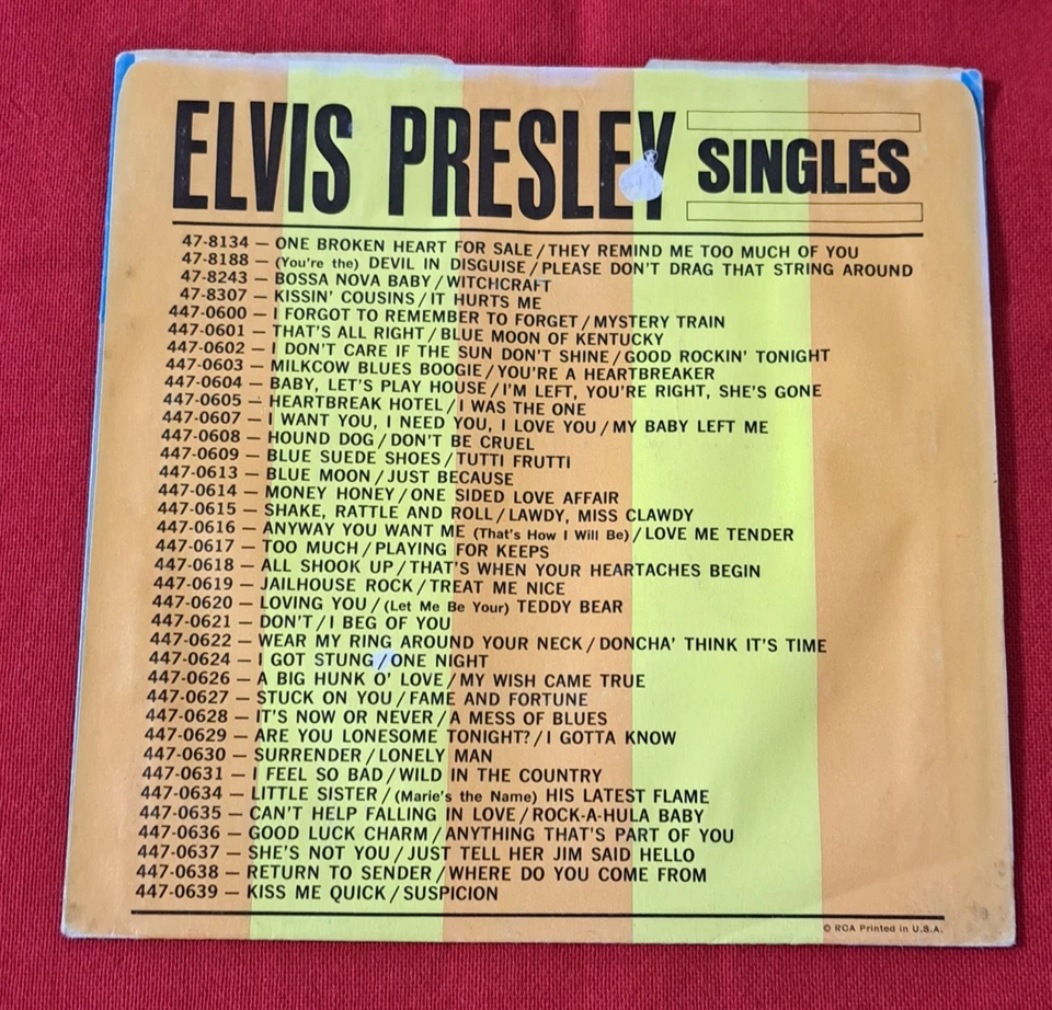 Elvis Rare 45 Gold Standard Series " Suspicion " June 1964....USA - Bild 2 von 4