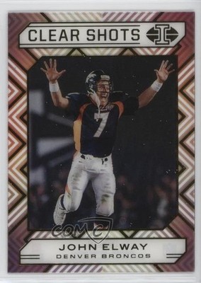 2020 Panini Illusions Clear Shots John Elway #15 HOF 06l5