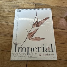 Papel Acuarela Strathmore Imperial Serie 500 9x12 12 Hojas Nuevo Prensa Fría