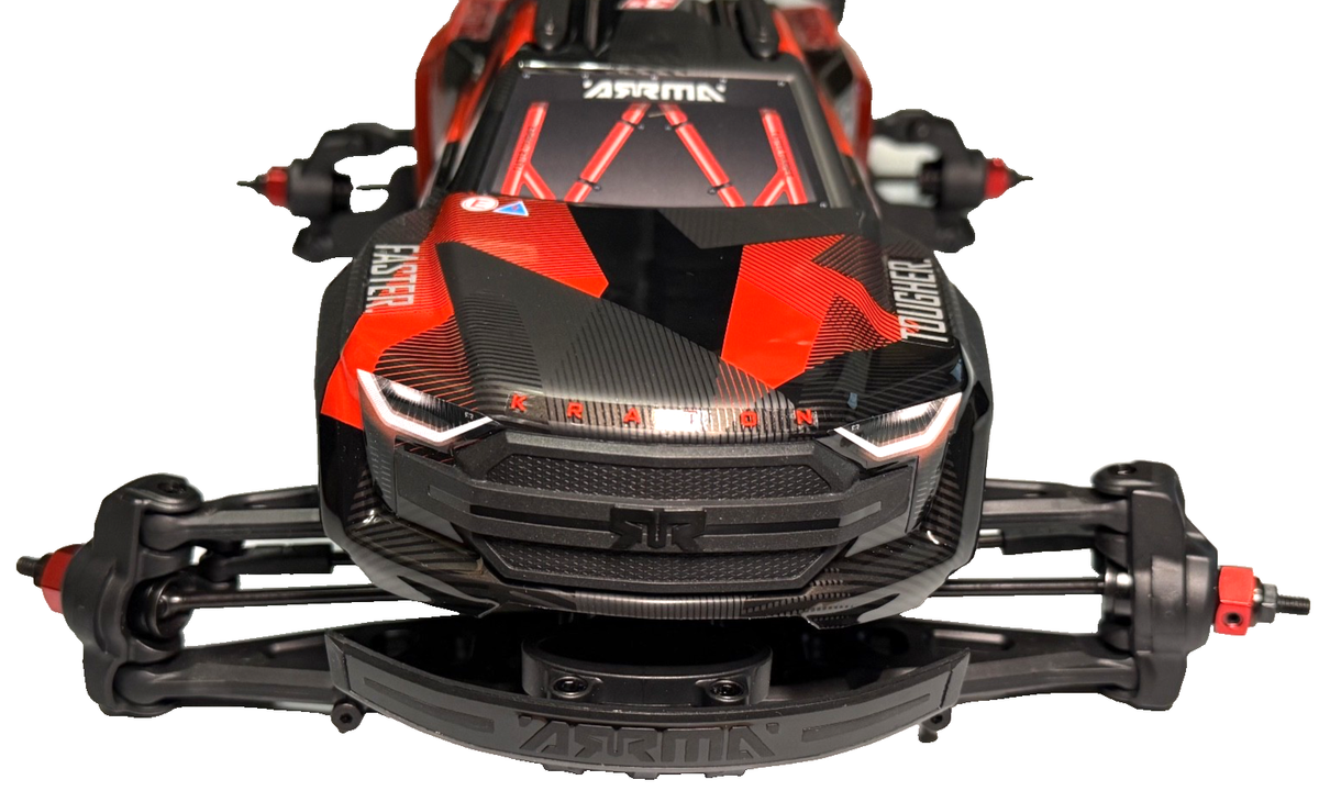 ARRMASENTON 4WDローラー シャーシ メカなし カスタムベースに最適 Arrma Mini Kraton 3s Chassis Diffs Axles Roller Slider Body RED