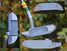Stunning Custom Prototype Blade Putter / Engraved Drip Design / BB&F Co / RH 35"