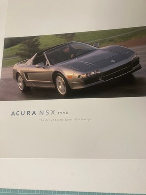 1998 Acura NSX Original Car Sales Brochure Catalog Rare Exotic Sports Car