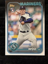 2023 Topps Bryan Woo Rookie Card Seattle Mariners MLB RC