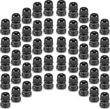 QILIPSU 50pcs 1/2" NPT Cable Gland Waterproof IP68 Nylon 1/2 