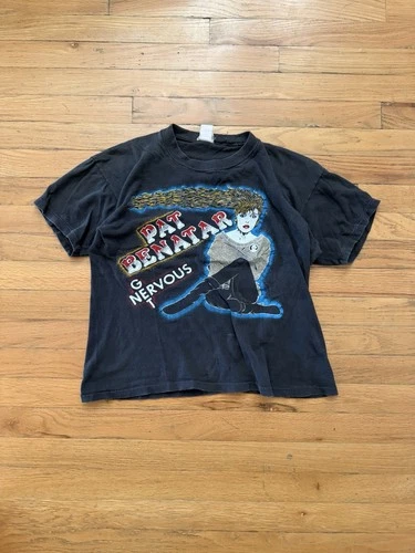 80s Pat Benatar Early 80s Tour Rock Band T-shirt USA 1980s vintage concert t-shirt, vintage, size M, single stitch, B+ condition