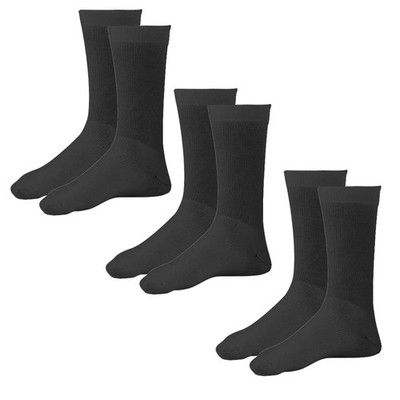 Ames Walker 130 Coolmax Crew Socks 20-30 mmHg (3 Pack)
