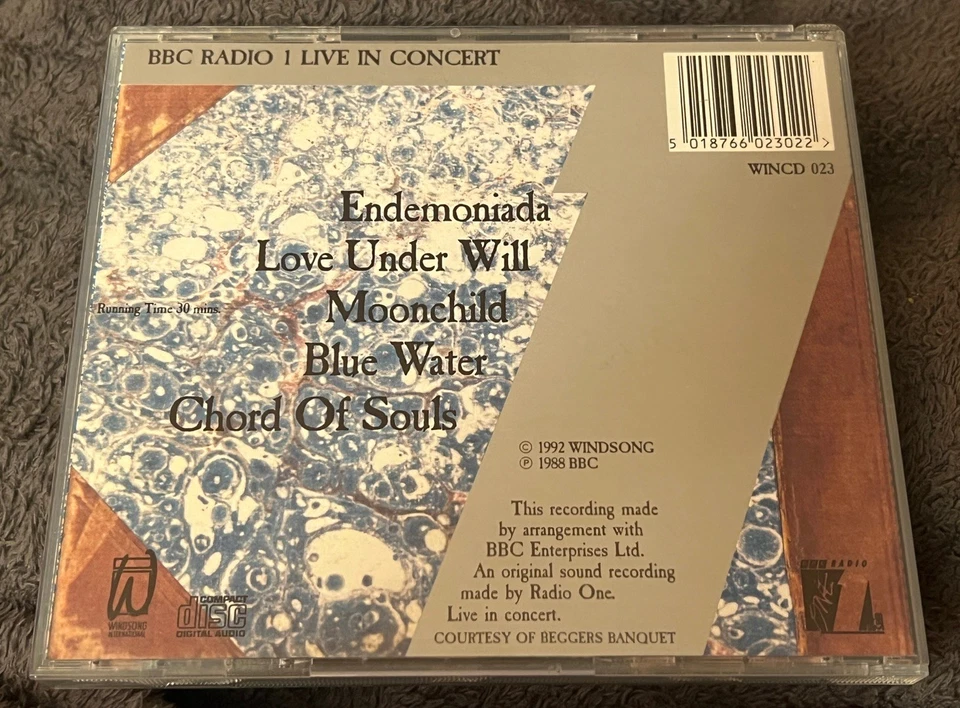 FIELDS OF THE NEPHILIM BBC RADIO 1 LIVE IN CONCERT CD 1992 MISPRINT WINCD 023 - Image 2 of 3