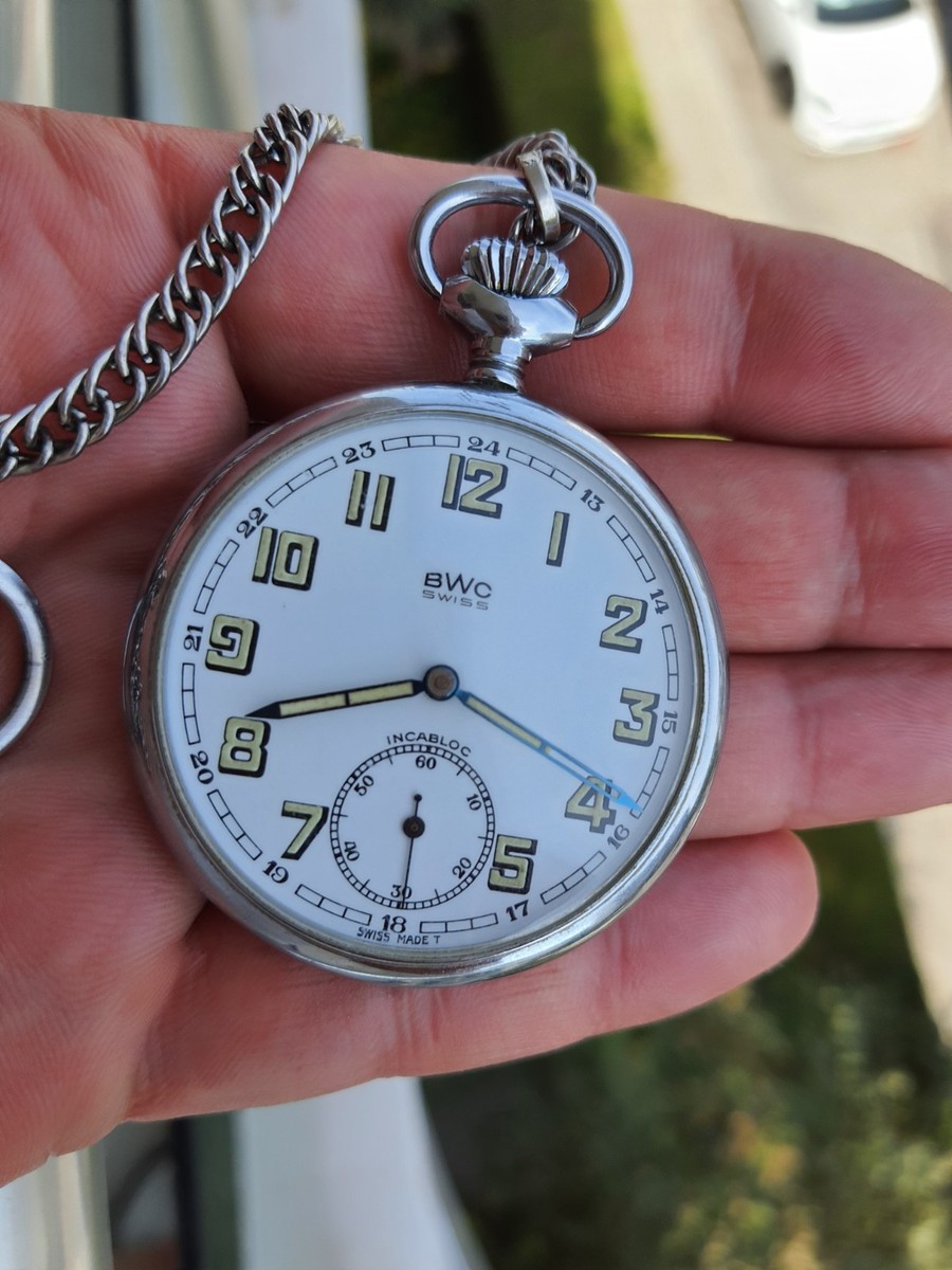 BWC Swiss Incabloc UT 6431 -6445 Pocket Watch Very Good! | eBay