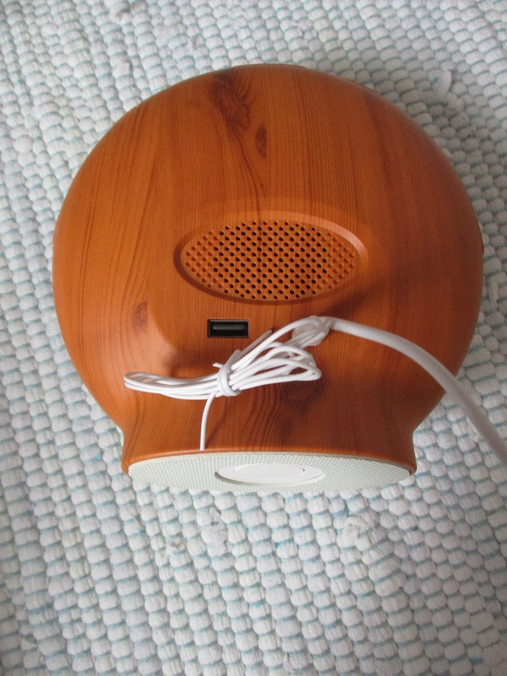 Tageslichtwecker Licht Wecker 7 Naturklänge 7 Farben Holz rund - Bild 4 von 4