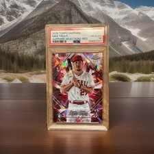 2025 Topps Chrome Sapphire  - Sapphire Selections Mike Trout #SS-1 Red /5 PSA 10