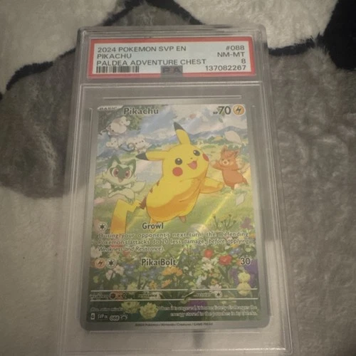 Pokémon TCG Pikachu Scarlet & Violet Promo Holo PSA 8 #088 2024