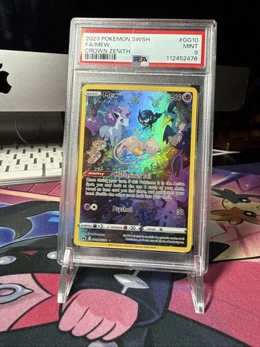 PSA 9 Pokémon Mew GG10/GG70 Crown Zenith Full Art Holo Ultra Rare Ships Fast!