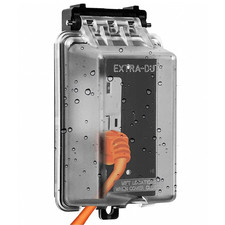 Outdoor In Use Outlet Cover Extra Duty 1 Gang Weatherproof Clear GFCI NEMA 3R