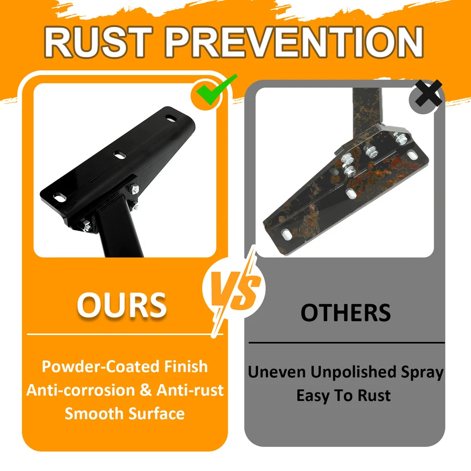 8000 lbs Class 3 Trailer Hitch 2" Receiver For Acura MDX 14-20 Honda Pilot 16-22 - Image 4 of 4