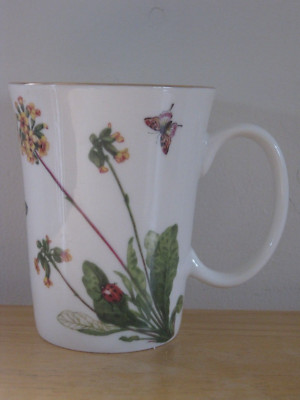 Gracie China Butterflies, Ladybug & Flowers Coffee Mug