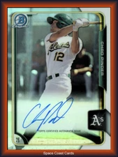 2015 Bowman Chrome Prospects Auto Refractor /499 Chad Pinder #BCAP-CP Auto (B)