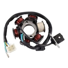 6 Pole Coil 5 Wires Male Plug Ac Half-Wave Ignition Magneto Stator For Gy6 50...