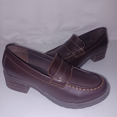 Eastland Holly Penny loafers dark brown womans size