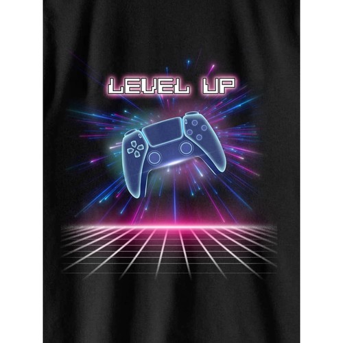 Wonder Nation Jungen Level Up Matrix Grafik T-Shirt Gr. L (10-12) - Bild 2 von 2