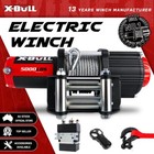 X-BULL Electric Winch 5000LBS Steel Cable 12V Winch ATV Quad Bike Car Trailer