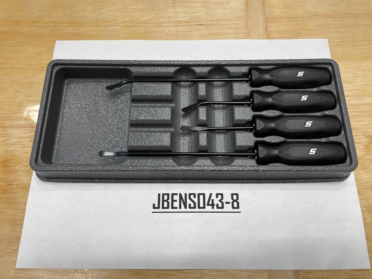 Snap-on Tools USA NEW 4pc BLACK Soft Grip Seal Removal Tool Set