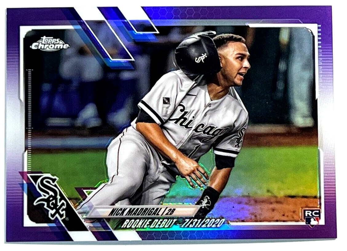 2021 Topps Chrome Update Baseball Purple Refractor RC #USC89 Nick Madrigal
