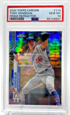 2020 Tony Gonsolin PRISM REFRACTOR Rookie Card PSA 10