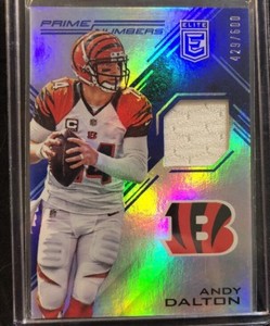 2016 Elite Prime Numbers Andy Dalton Jersey /600 - NM-MT &hellip;