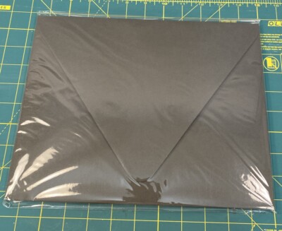 Paper Source Pack of 4 - 9  X 11 1/2  Slate Presentation Envelopes