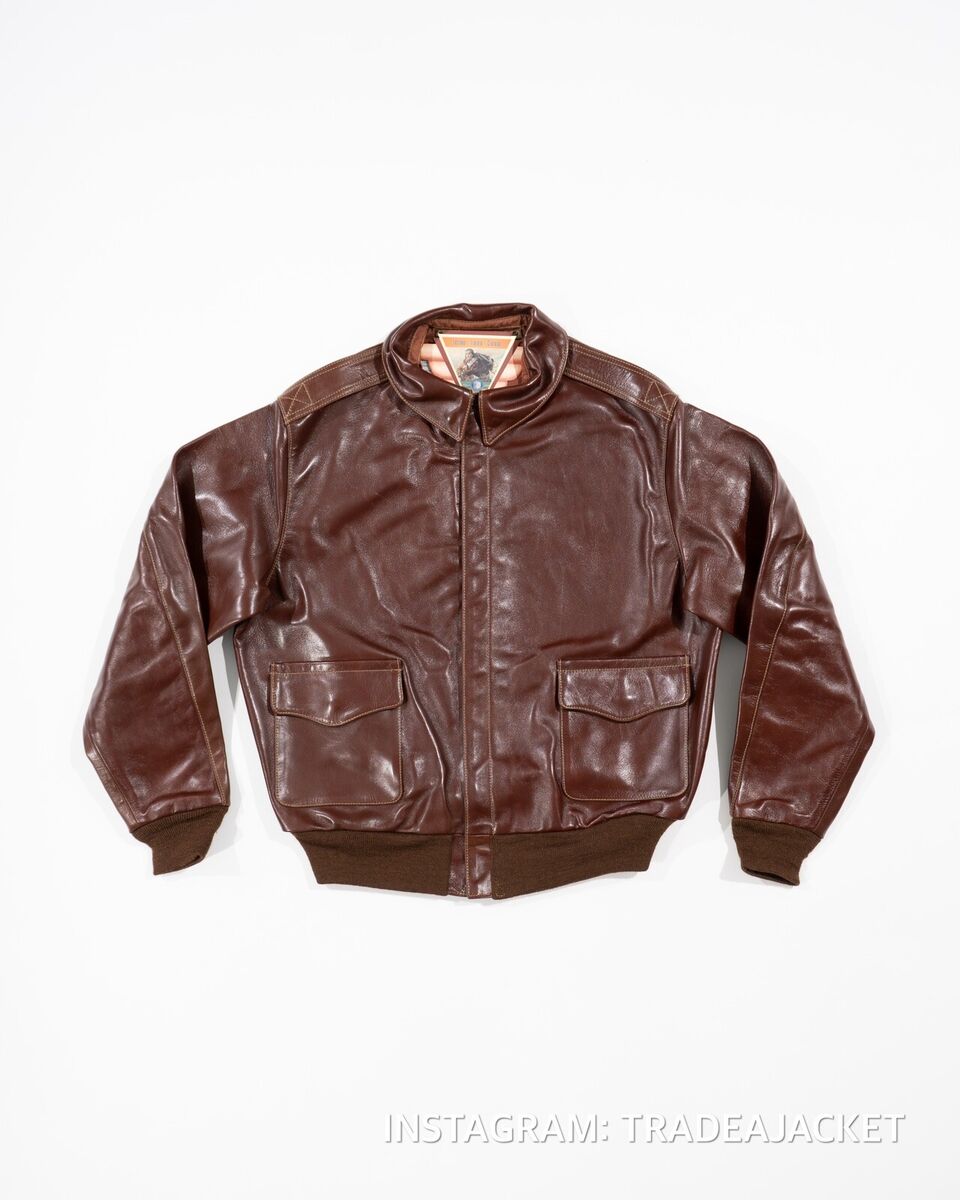 EASTMAN LEATHER CLOTHING WWII TYPE A-2 FLYING JACKET ROUGH EASTMAN LEATHER CLOTHING WWII TYPE A-2 FLYING JACKET ROUGH