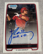 James Ramsey - 2012 Bowman Chrome 1st Bowman Autograph ON-CARD AUTO